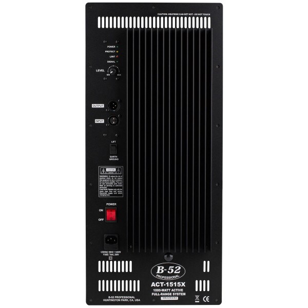 Main product image for ACT-1515X-230V Amp 1000 Watt Full-Range Plate Ampli 299-2345